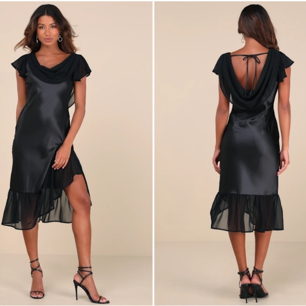 LULUS Chic Wedding Elegant Sexy Classy Formal Event Modest Midi Dress